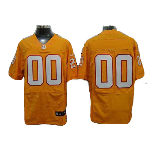 Custom Men Tampa Bay Buccaneers Yellow New Nike Elite NFL Jerseys->->Custom Jersey